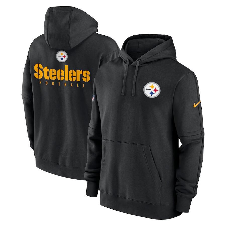 Men 2023 NFL Pittsburgh Steelers black Sweatshirt style 1->tennessee titans->NFL Jersey